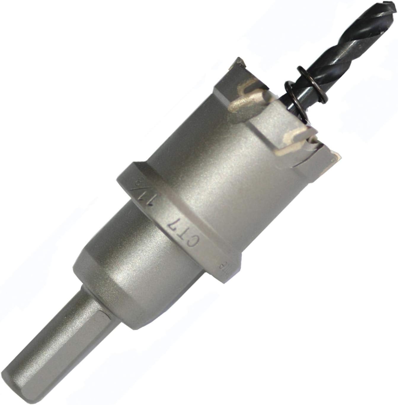 Champion Cutting Tool CT7-11/16 Inch Tungsten Carbide Tipped Hole Cutter- Up to 1 inch depth of cut
