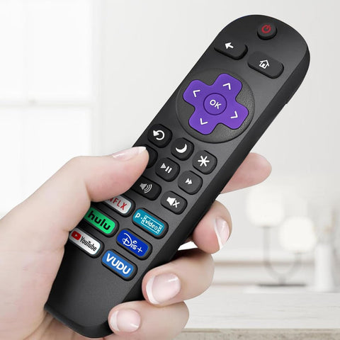 4 Pack Replacement Remote Control Only for Roku TV, Compatible with All TCL Roku/Hisense Roku/Onn Roku/Sharp/Philips Roku (Not for Roku Stick, Box or Speaker)