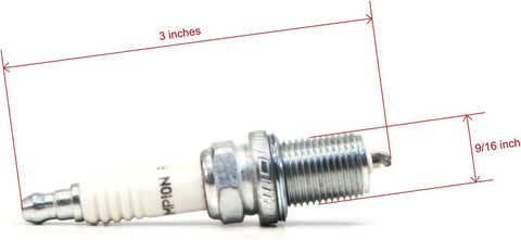 (Pack of 2) Champion Spark Plugs for John Deere M78543, M87543, RC12YC Engine