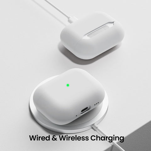 ORNARTO for AirPods Pro 3 Case, Hybrid Silicone, White