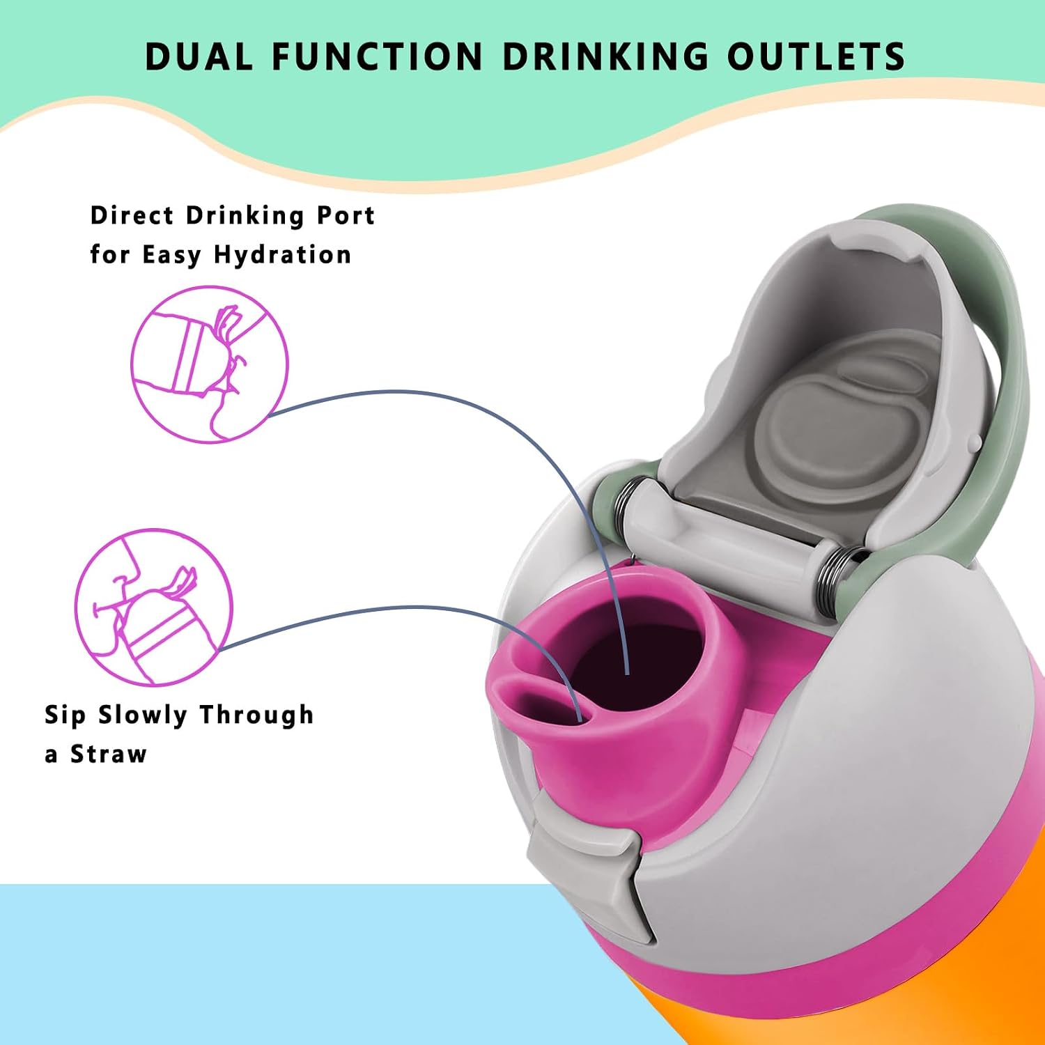 NTIERA Replacement Lid for Owala FreeSip Water Bottle,Compatible with Owala FreeSip 16oz 24oz 32oz 40oz,Premium Replacement Accessories for Owala Cap,Leakproof,BPA-Free