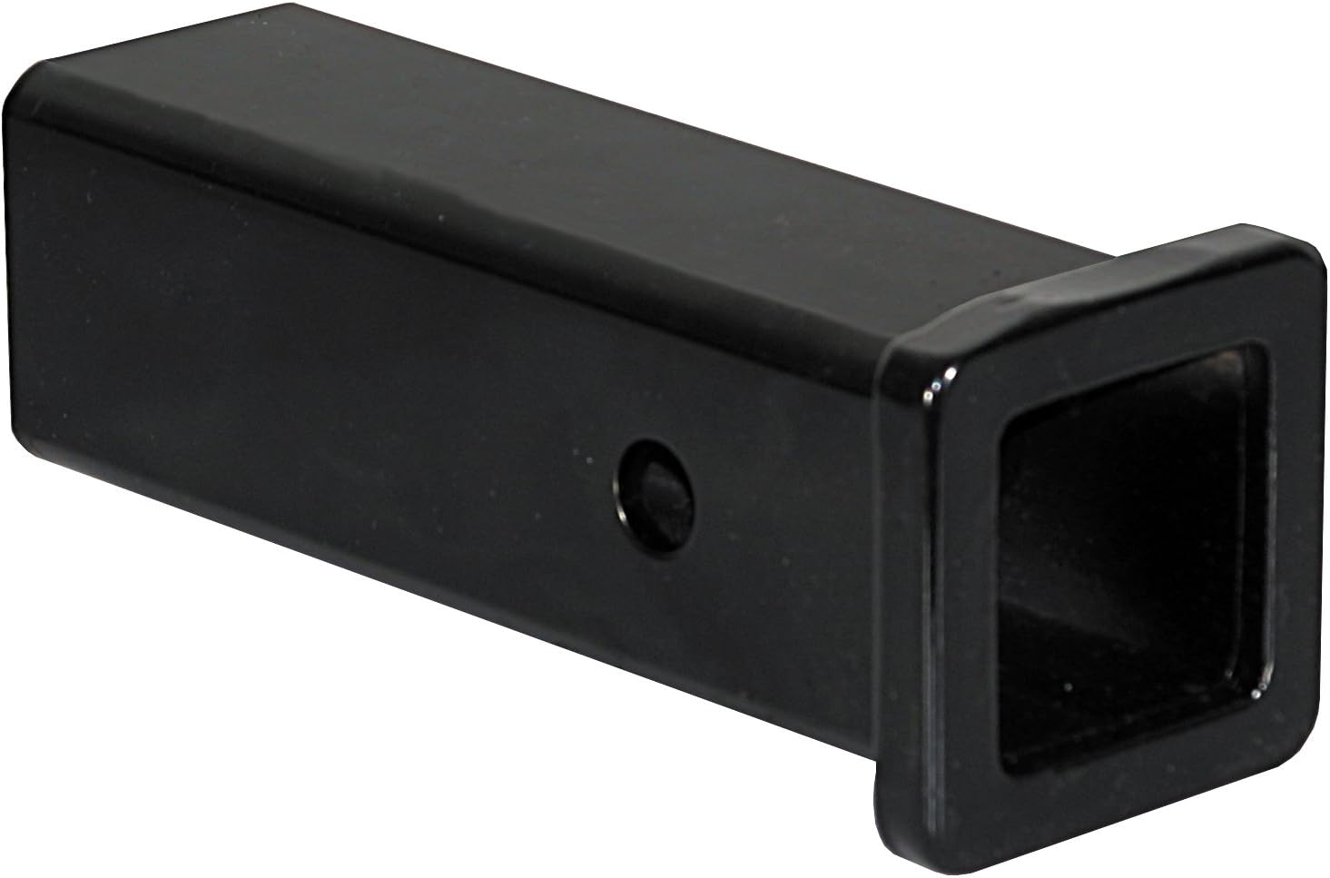 Buyers Products RT25810 2 Inch Plain Receiver Tube with 10 Inch Shank, Weld-On Carbon Steel Towing Tube with Cast Steel Collar, 5/8 Inch Hitch Pin Hole, Black Finish for Custom Towing Builds