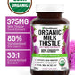 FarmHaven USDA Organic Milk Thistle Capsules |30X Concentrated Seed Extract & 80% Silymarin Standardized - Supports Liver Function and Overall Health | Non-GMO | 120 Veggie Capsules