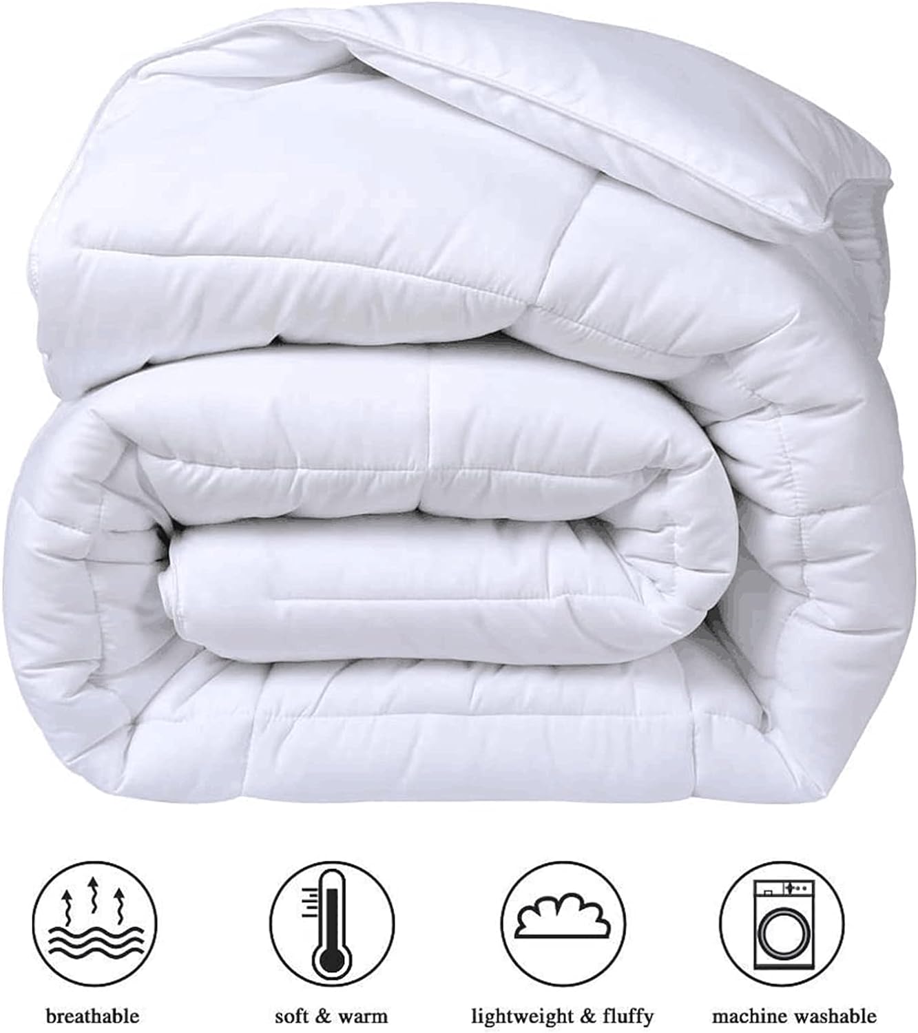 COHOME All-Season King Size Cooling Comforter Duvet Insert - White