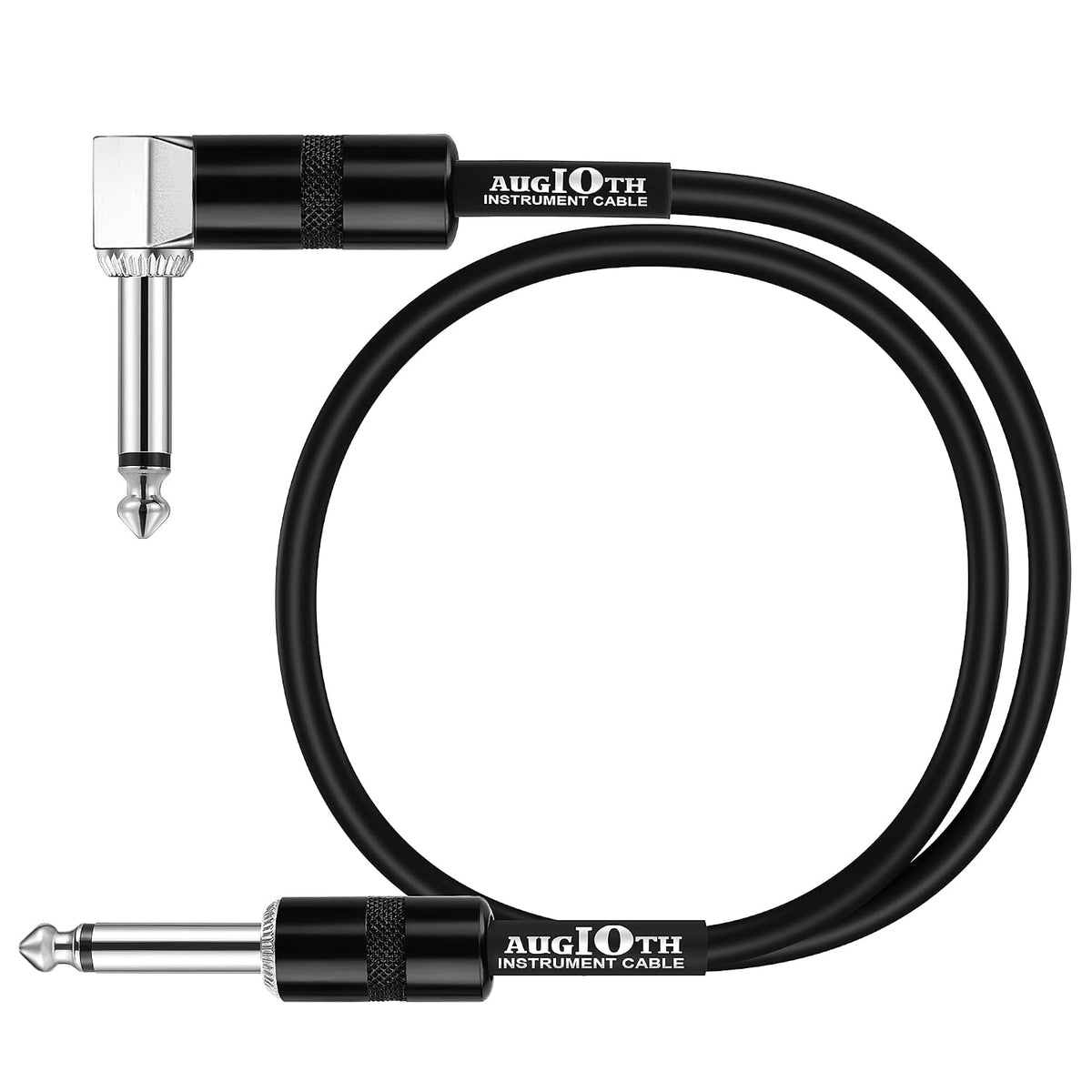 24 Inch Guitar Patch Cable 60 CM Performance Guitar Effect Pedal Cables Straight to Angled