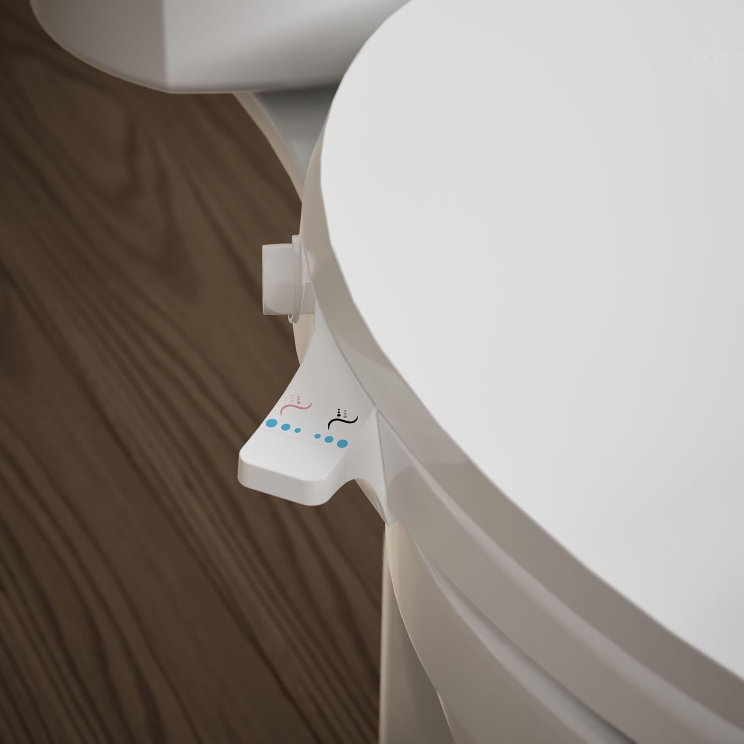 Kohler PureWash M300 Manual Elongated Bidet Toilet Seat, White Handle, Quiet-Close Lid Prevents Slamming, Toilet Bidet, Easy Installation with Quick-Release Hinges, Self-Cleaning Wand