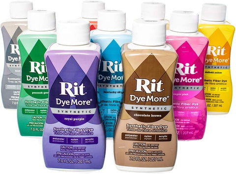 Rit DyeMore 7 Oz. Synthetic Liquid Fiber Dye Single Pack with Plastic Gloves for Clothing, Décor, and Crafts – Graphite