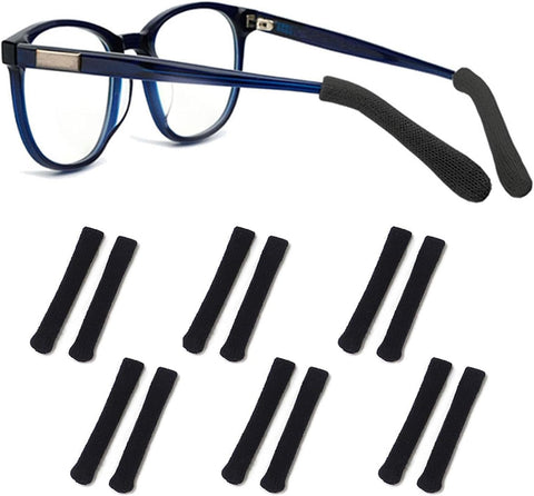 Yauende Soft Knitting Cotton Glasses Ear Cushion, Eyeglasses Temple Tips Sleeve, Non-Slip Comfortable Elastic