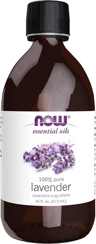 NOW Essential Oils, Lavender Oil, Steam Distilled, Undiluted, 16 fl. oz