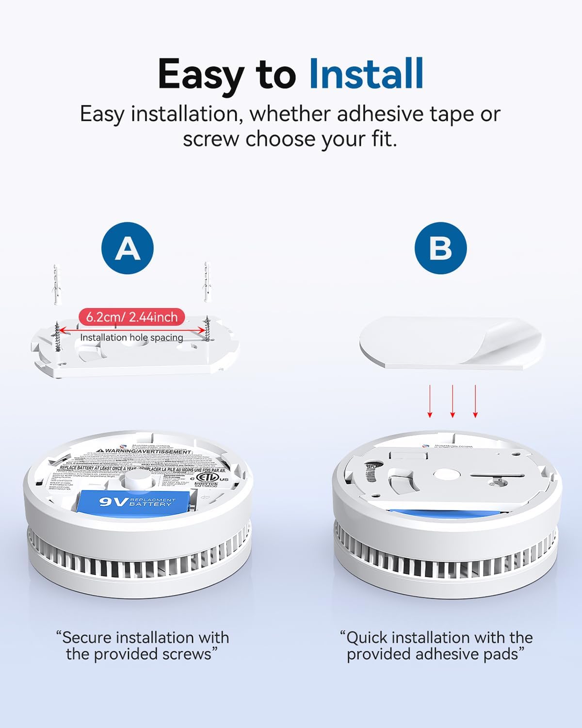 SITERWELL Smoke Detector, 10 Year Product Life Fire Alarm
