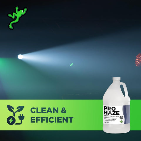 Froggy's Fog Pro Haze High-Performance Haze Fluid for Hurricane Haze 2 and Other Haze Machines, Water-Based Hazer Fluid, 1 Gallon