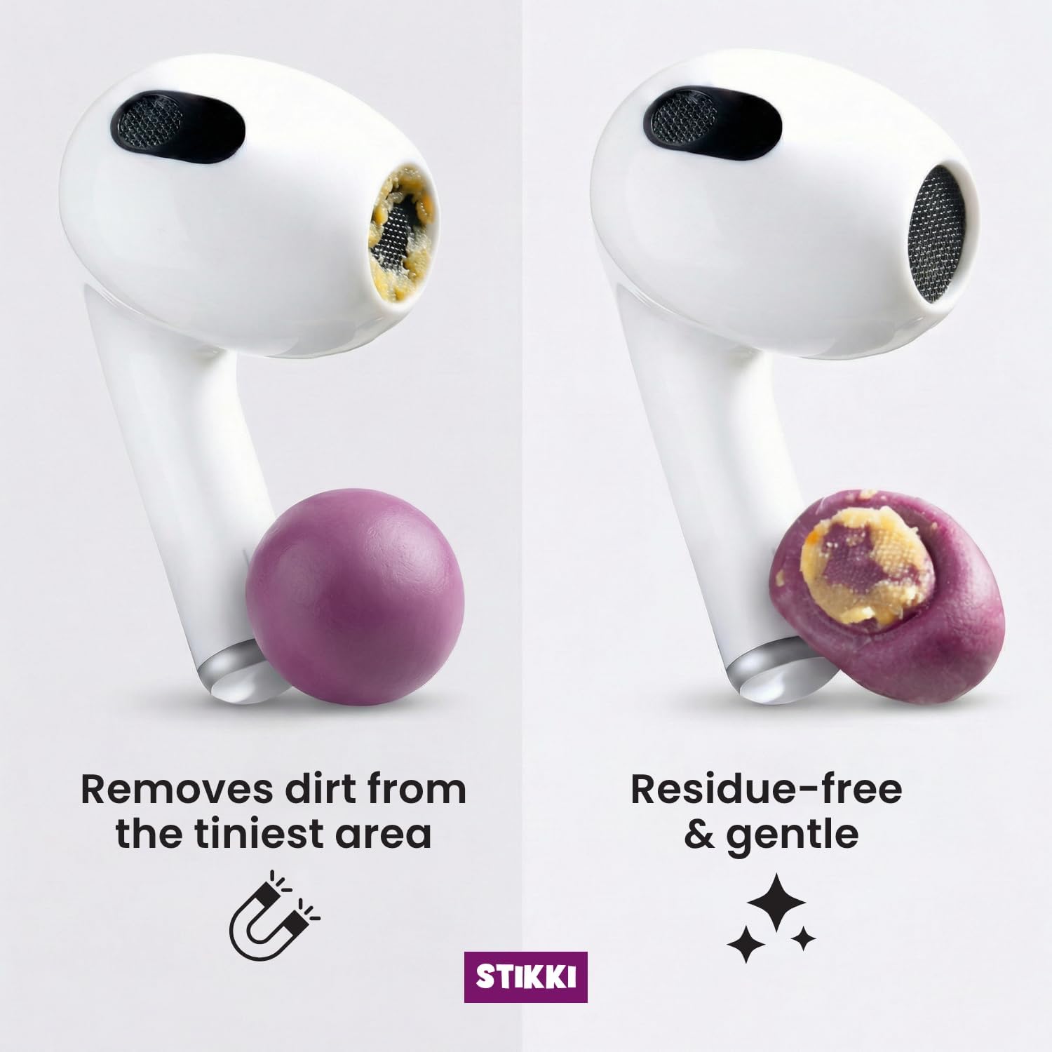 STIKKI Cleaning Putty & Precision Tools - Earbud, Port & Phone Cleaning Kit