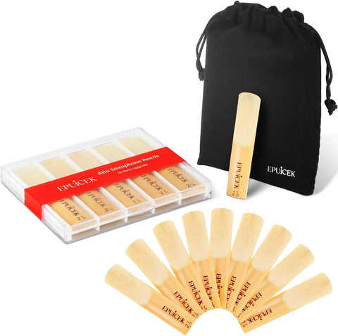 Alto Saxophone Reeds 3.0, Traditional Eb Sax Student Reeds, 10 Pk