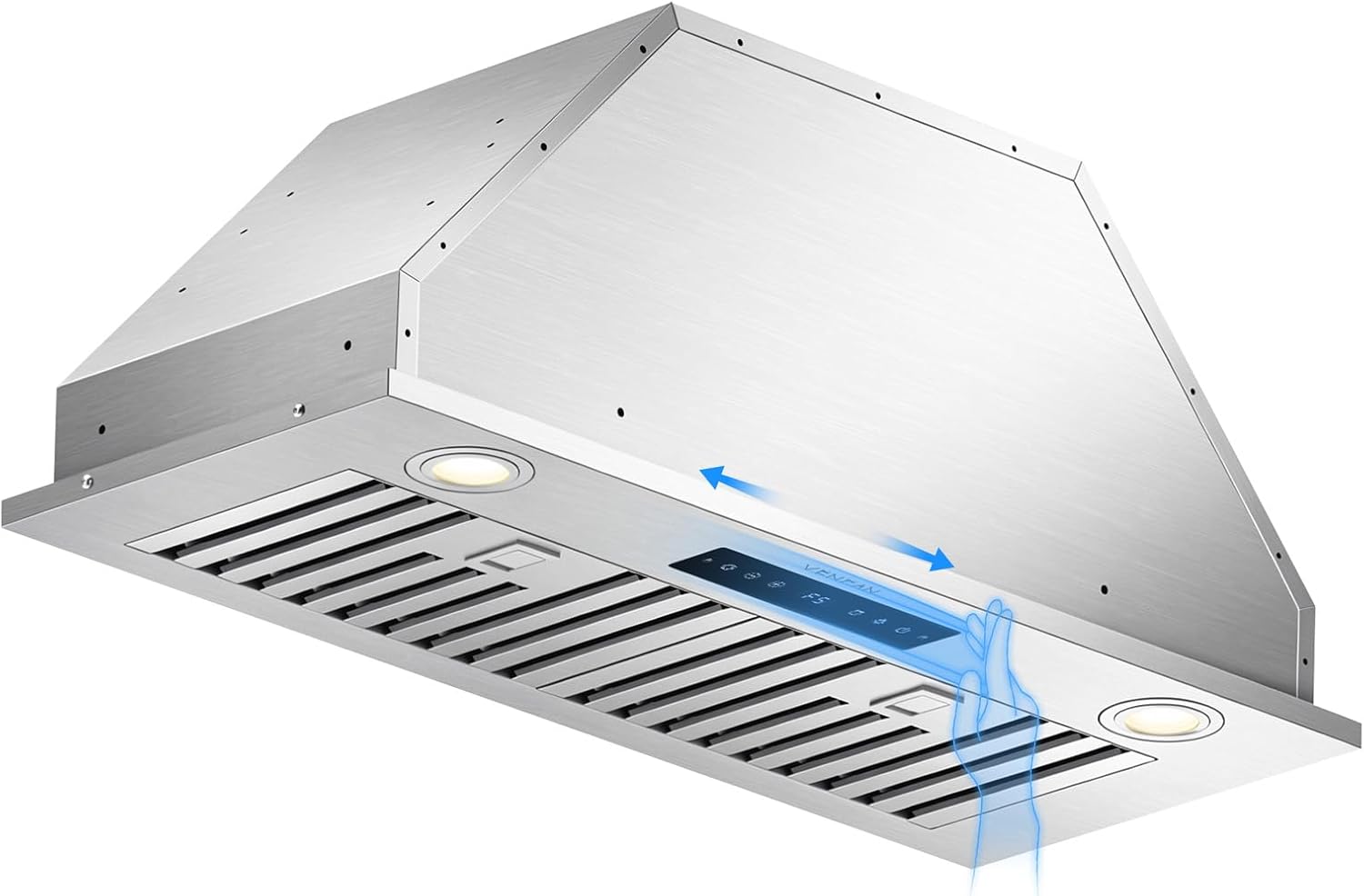 30 Inch Built-in Range Hood Insert 1000 CFM, Smart Gesture Control