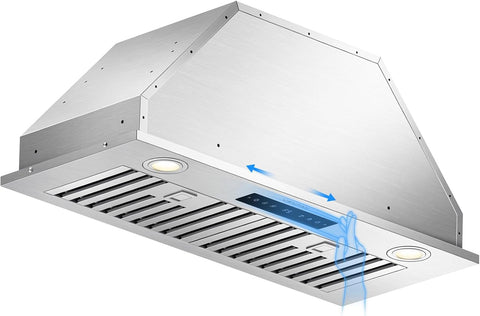 30 Inch Built-in Range Hood Insert 1000 CFM, Smart Gesture Control