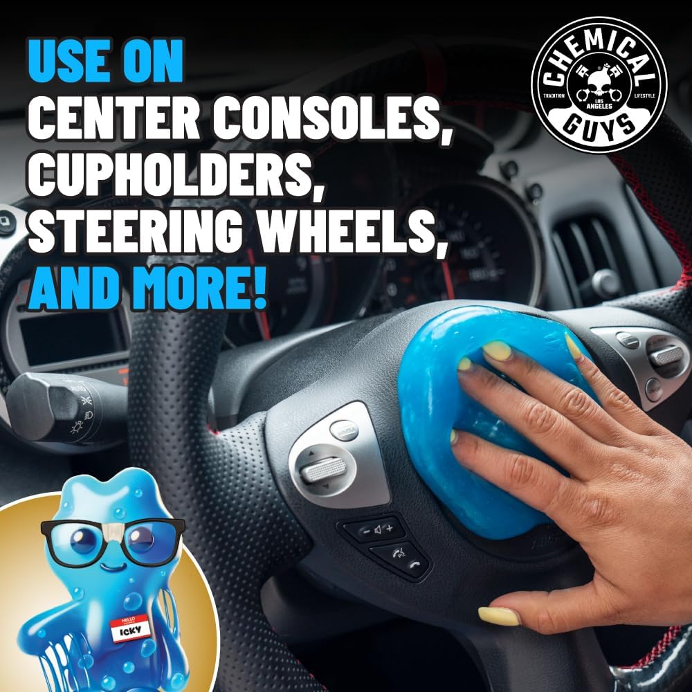 Chemical Guys, 9-Piece Interior Car Cleaning Kit, Cleaner, Gel, Brushes