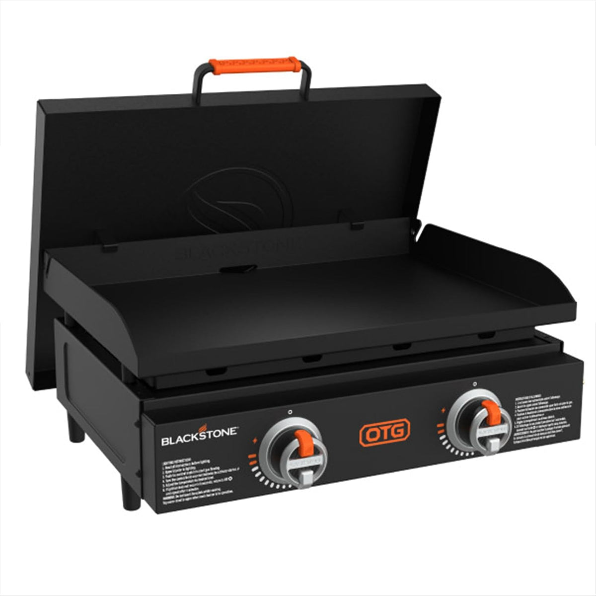 Blackstone OTG Tabletop Griddle with Hard Cover, Dual Heat Zones, 22 Inch