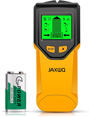 Stud Finder Wall Scanner - 5 in 1 Stud Finder Tool w/Smart Chip and HD LCD Display, Stud Detector Beam Finders for the Center and Edge of Wood AC Wire Metal Studs Joist Pipe