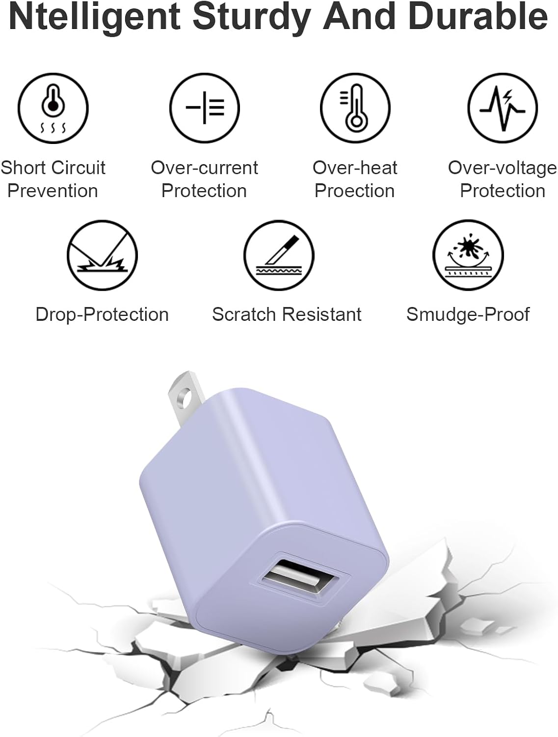 Fast Charger for Apple Watch Charger, 3.3FT USB A iWatch Charger, Purple