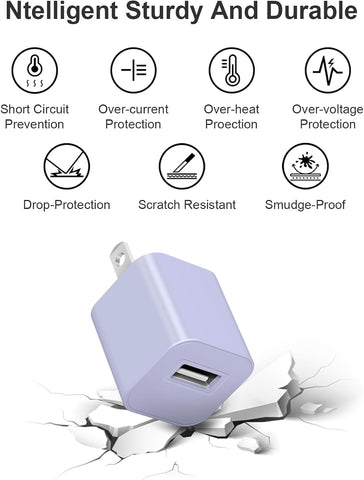 Fast Charger for Apple Watch Charger, 3.3FT USB A iWatch Charger, Purple