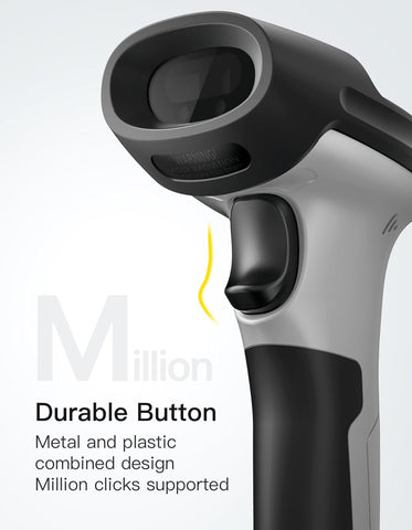 Inateck 2D Barcode Scanner, Wireless Bluetooth QR Reader, 2600mAh, BCST-72