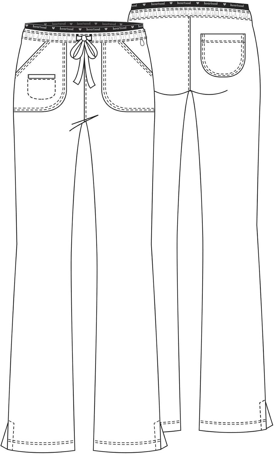 HeartSoul Women's Break on Through Heart Breaker Low Rise Drawstring Pant