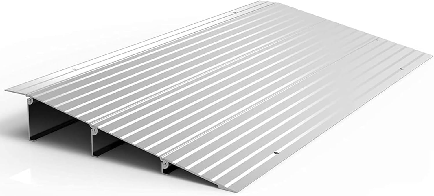 EZ-ACCESS Transitions Modular Entry Ramp, Self Supporting, Aluminum, 3 in