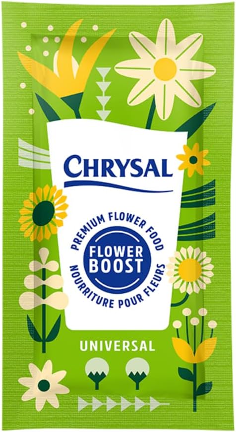 Chrysal Flower Boost – Clear Flower Food Packets for Flower Arrangements & Bouquets – Floral Supplies for Fresh Flowers – Fresh Flower Arrangements Supplies (10g - 100 Ct)