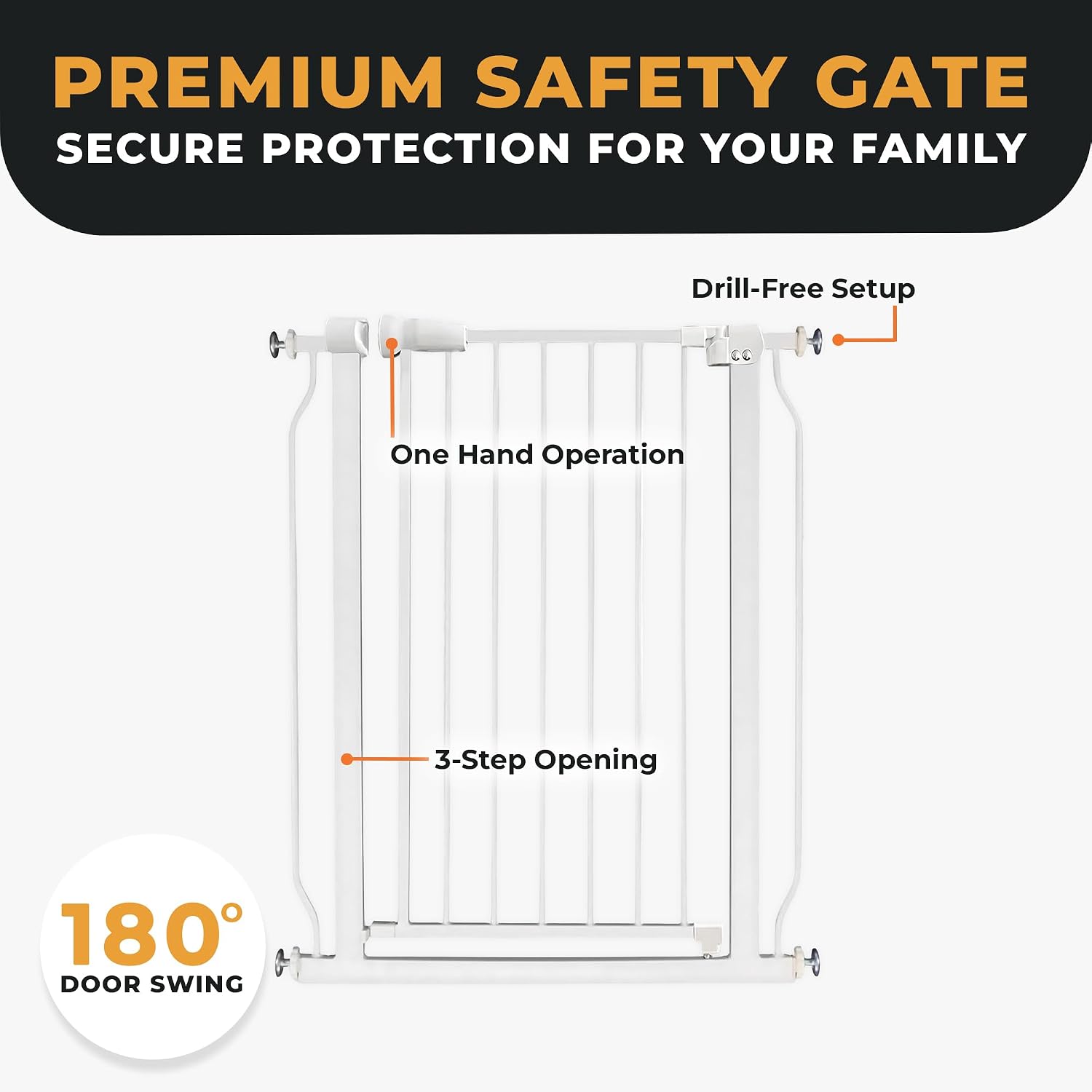 BalanceFrom Easy Walk-Thru Baby Safety Gate, Fits 29.1" to 33.8" Openings