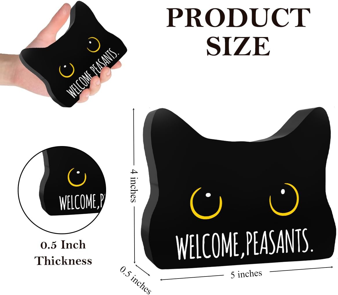 Black Cat Decor Cat Bathroom Decor Hope You Like Cats Funny Bathroom Acrylic Decors Sign Cat for Home Bathrooms Cats Lover Gifts For Women Men Christmas decorativesignage1388