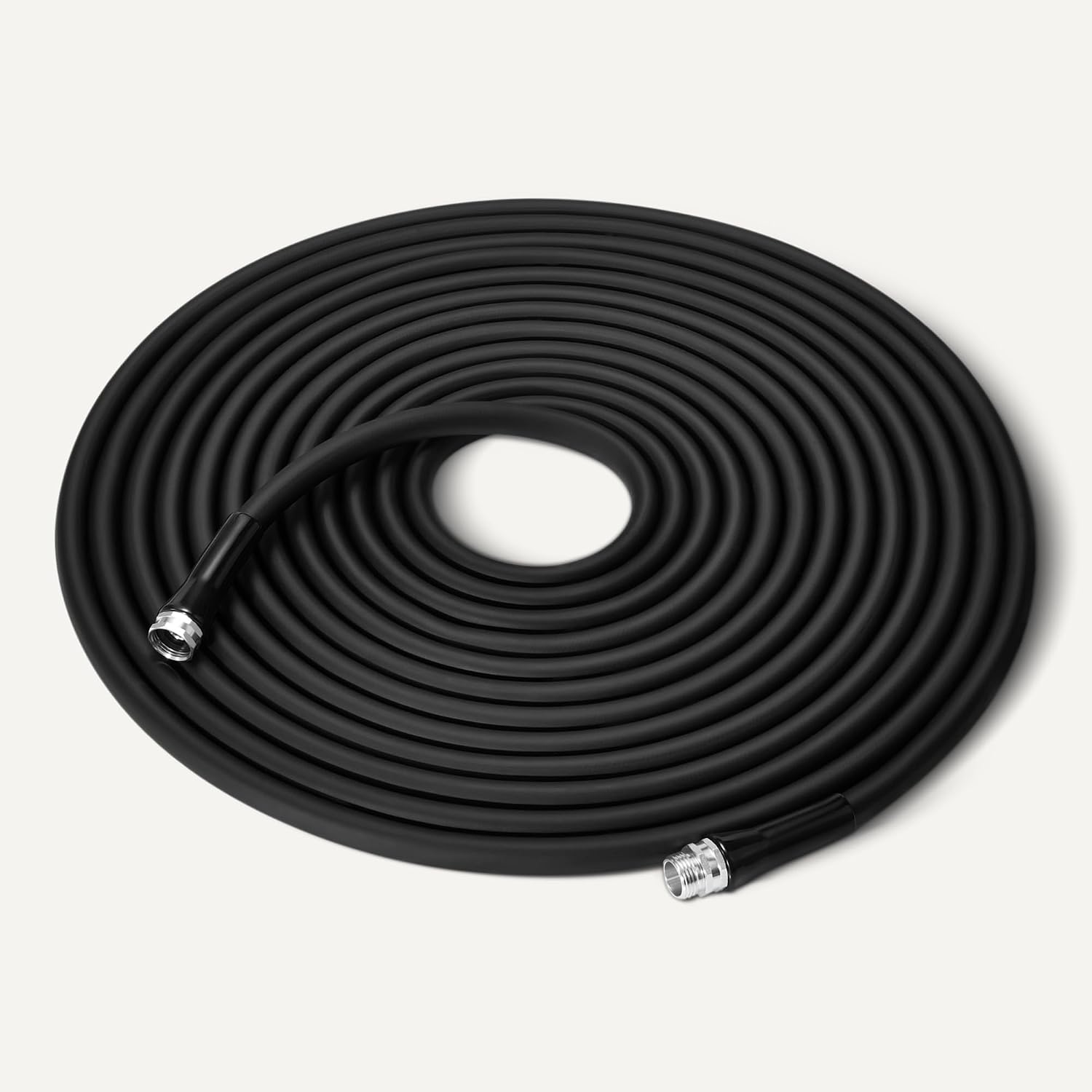 Amazon Basics Heavy-Duty Garden Water Hose, 50ft, Crush-Resistant Aluminum Couplings, Tangle-Free 360° Swivel, 500 PSI Burst Pressure