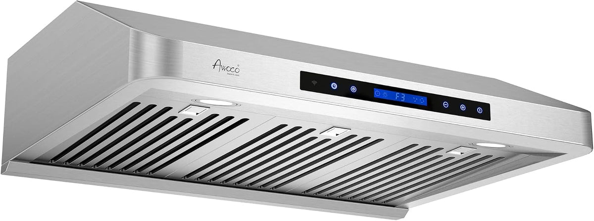 30" Supreme 7” High Under Cabinet Range Hood with 8” Round Top Vent