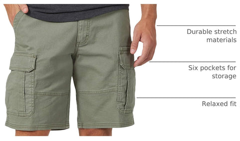 Wrangler Authentics Men's Classic Cargo Stretch Short