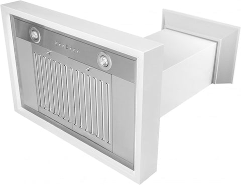 ZLINE 30 in. Wooden Wall Mount Range Hood in Smooth Bright White Finish (KBWW-30)