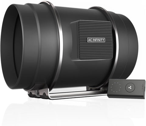 AC Infinity CLOUDLINE S8, Quiet 8” Inline Duct Fan with Speed Controller