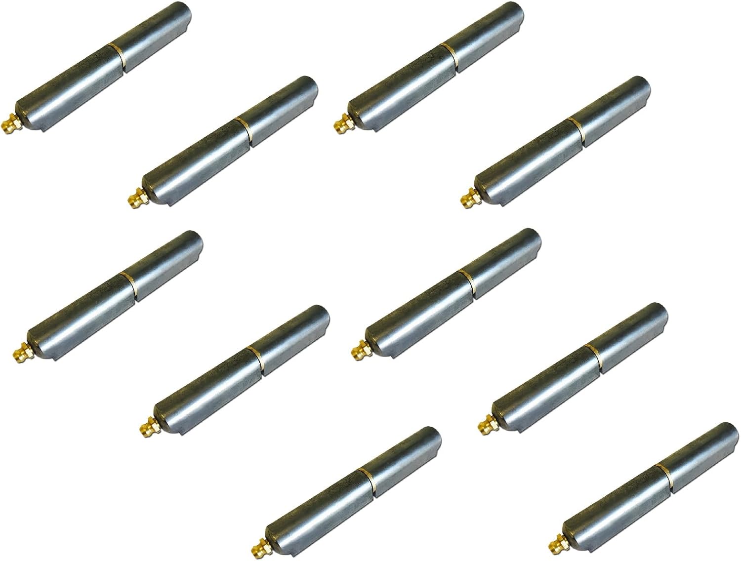 6" Bullet Hinge Steel Body & Pin, Brass Bushing & Grease Zerk 49753 (10)