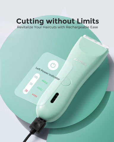 Quiet Baby Hair Clippers for 0–12Y with Hair Cutting Kit