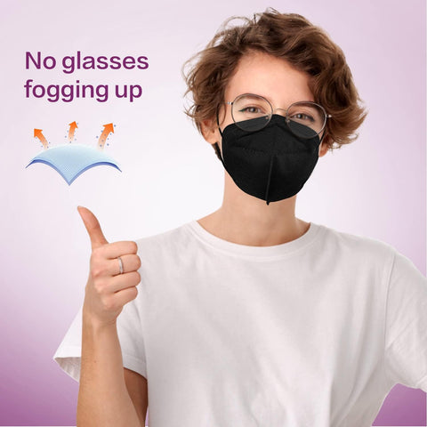 Miuphro KN95 Face Mask 25 Pack, 5-Layers Breathable KN95 Masks