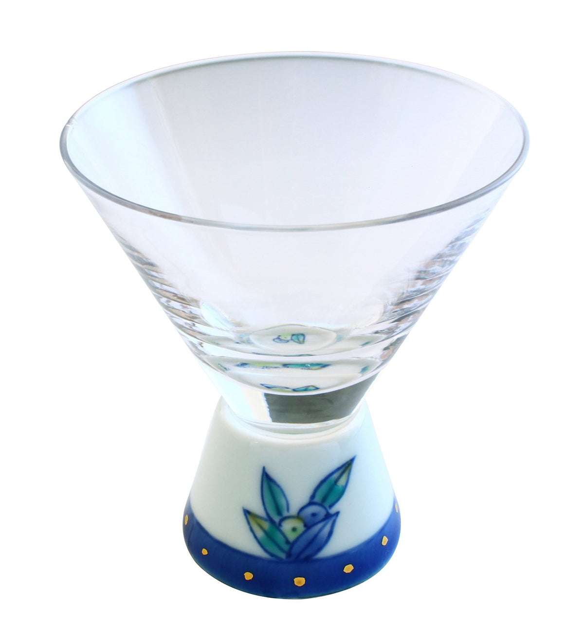 Arita Ware HK-04-7 SAKE GLASS Roman Glass, Trapezoidal, Olive
