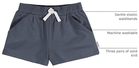 Gerber Baby Girls 3-Pack Knit Shorts