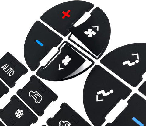 2 Packs AC Dash Button Repair Kit -Compatible with Chevy, Best for Fixing Ruined Faded A/C Control Buttons - Decal Replacement Fits Select 07-14 GM Vehicles - Car SUV Van Truck Accessories
