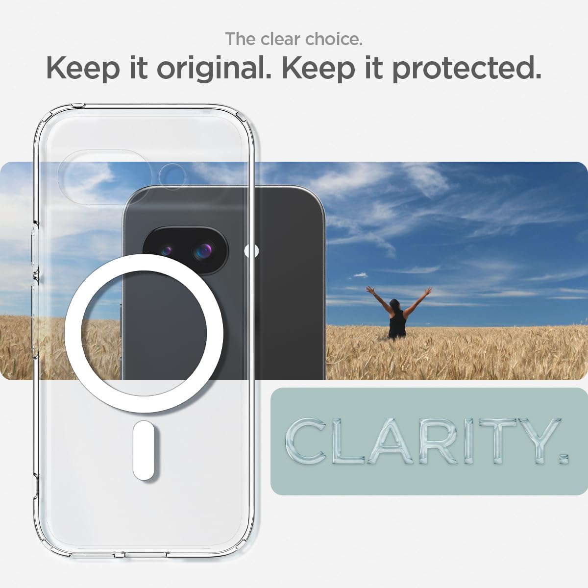 Spigen Ultra Hybrid MagFit for Pixel 9a Case, White