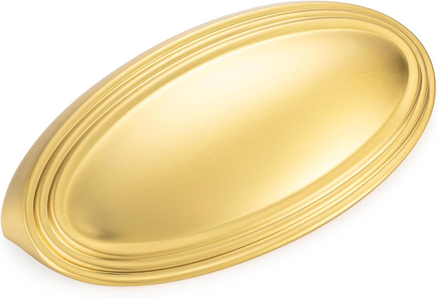 KOOFIZO 10 Pack 3 Inch Drawers Pulls Brushed Gold Cabinet Handles Gold Cabinet Cup Pulls for Kitchen Cabinets P33 Drawer Dresser Cupboard Bedroom Bathroom