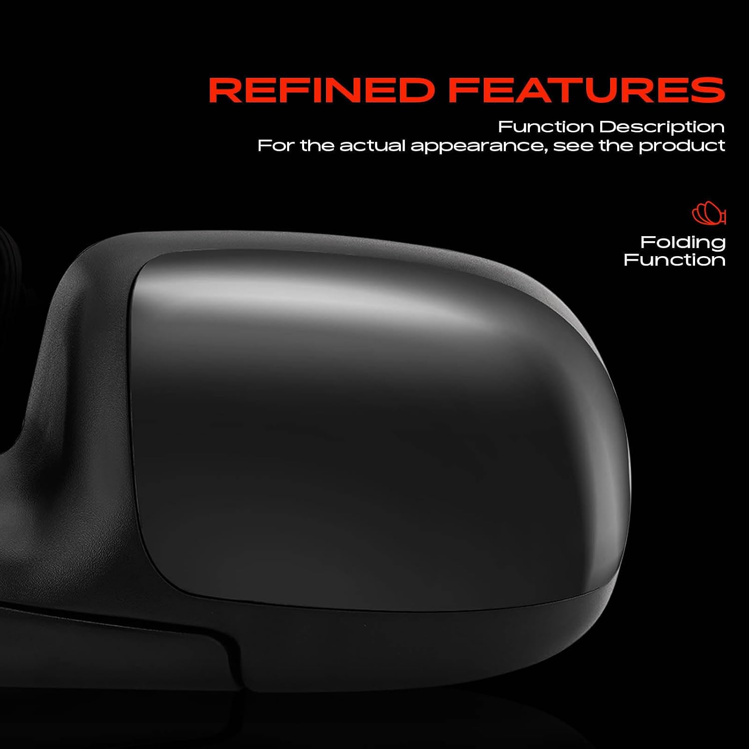 A-Premium Pair (2) Driver and Passenger Side Manual Door Mirror