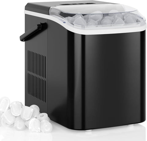 DUMOS Countertop Ice Maker with Handle, Portable Ice Machine