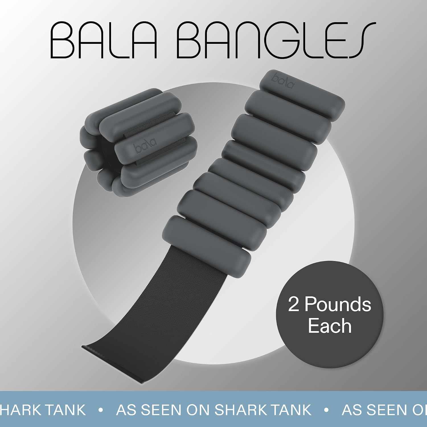 Bala Bangles Wrist & Ankle Weights for Women & Men, Home Gym Equipment