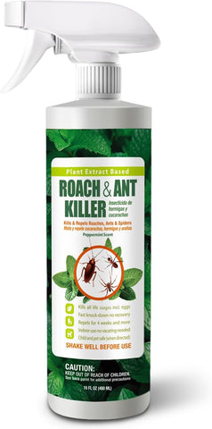 EcoVenger® Roach and Ant Killer 16 oz | Kills on Contact | Extended 4-Week Deterrence | Peppermint Scent | Child and Pet Safe