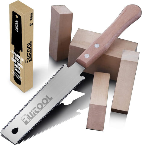 RUITOOL Japanese Hand Saw 6 Inch Double Edge Ryoba Pull Saw for Flush Cuts