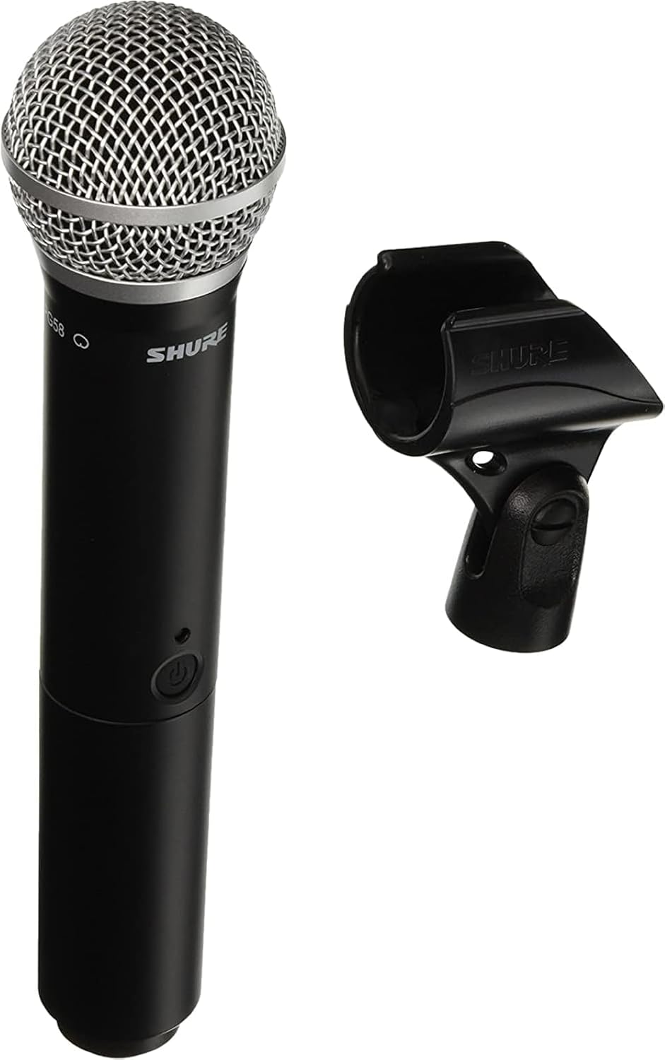 Shure BLX2/PG58 Handheld Wireless Transmitter with PG58 Vocal Mic Capsule - for use with BLX Wireless Microphone Systems (Receiver Sold Separately) | H8 Band