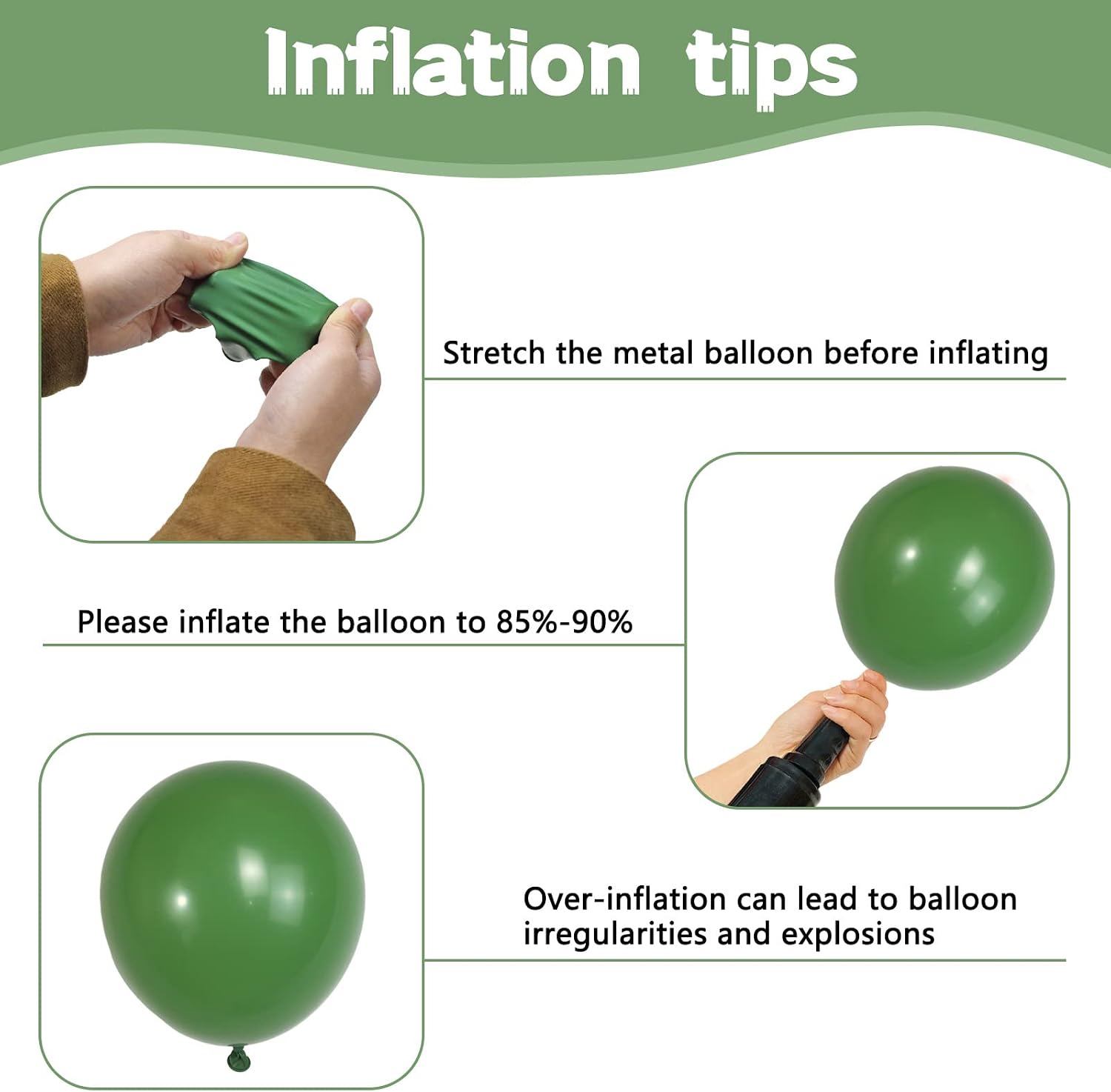 134Pcs Sage Green Balloons Different Sizes 5 10 12 18 Inch Sage green Latex Balloon for Birthday Wedding Baby Shower. (Sage green)